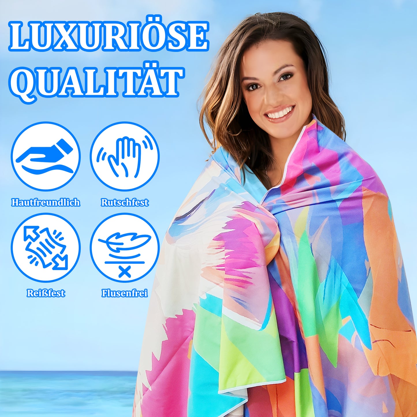 Microfibre Beach Towel - 180*100 cm Sand Free & Lightweight Beach Towels for Adults with Storage Bag(Dog)