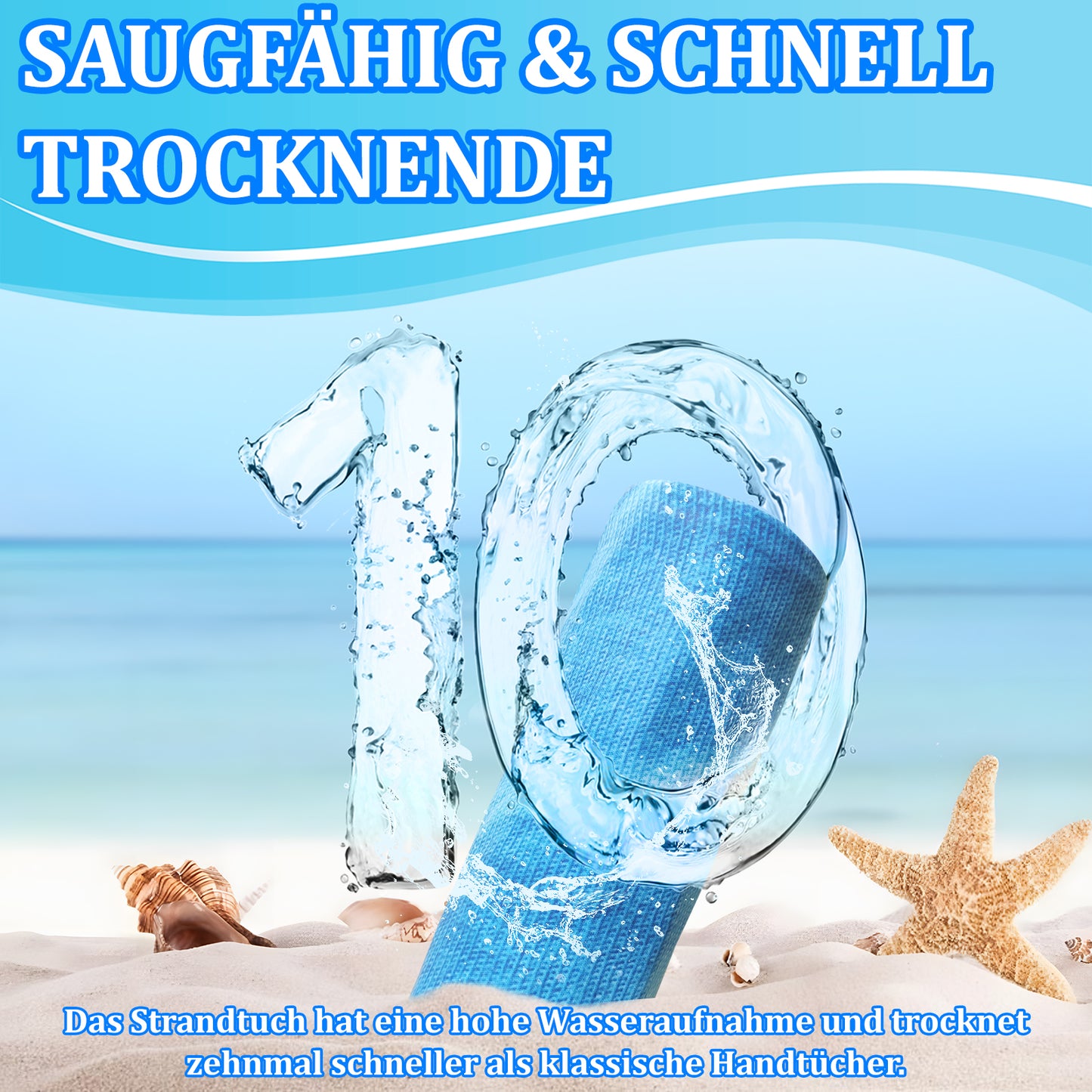 Microfibre Beach Towel - 180*100 cm Sand Free & Lightweight Beach Towels for Adults with Storage Bag(Eddy)