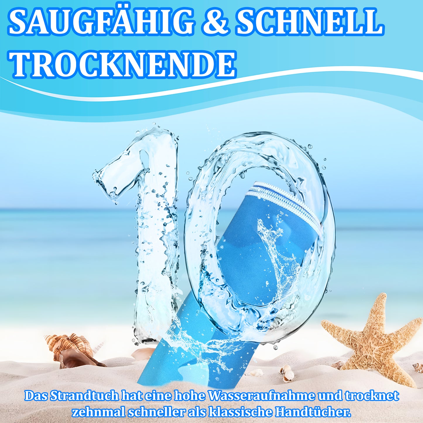 Microfibre Beach Towel - 180*100 cm Sand Free & Lightweight Beach Towels for Adults with Storage Bag(Summer)
