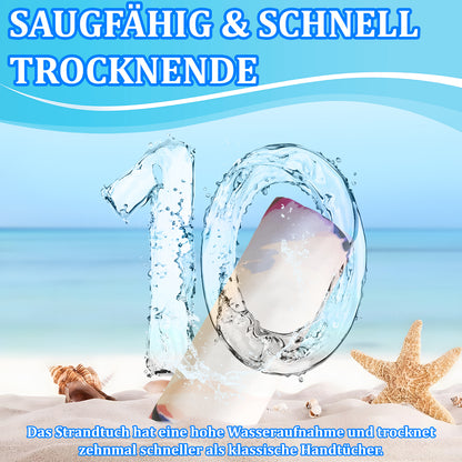 Microfibre Beach Towel - 180*100 cm Sand Free & Lightweight Beach Towels for Adults with Storage Bag(Dog)